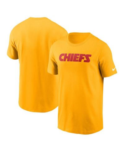 Мужская футболка Nike Kansas City Chiefs Primetime Wordmark Essential золотая