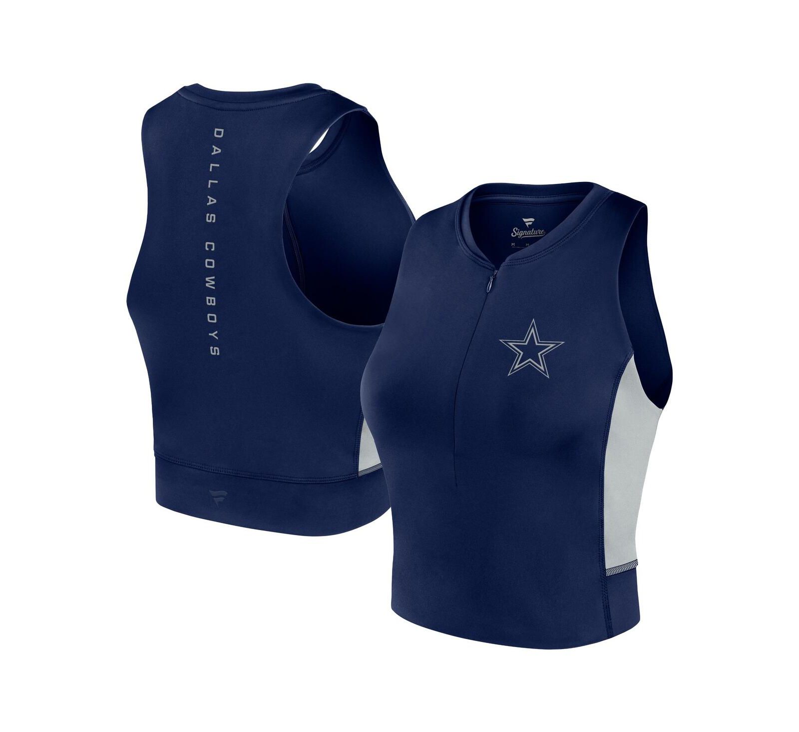 Fanatics Женский спортивный топ Dallas Cowboys Studio Fitted Gym, Navy