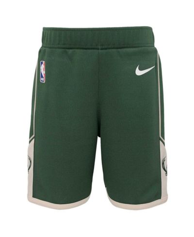 Nike Toddler Hunter Green Milwaukee Bucks Icon Replica Shorts