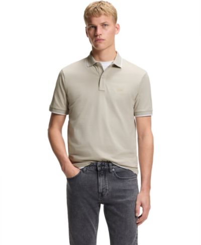 BOSS by Hugo Boss Men's Stretch-Cotton Piqué Slim-Fit Polo Shirt