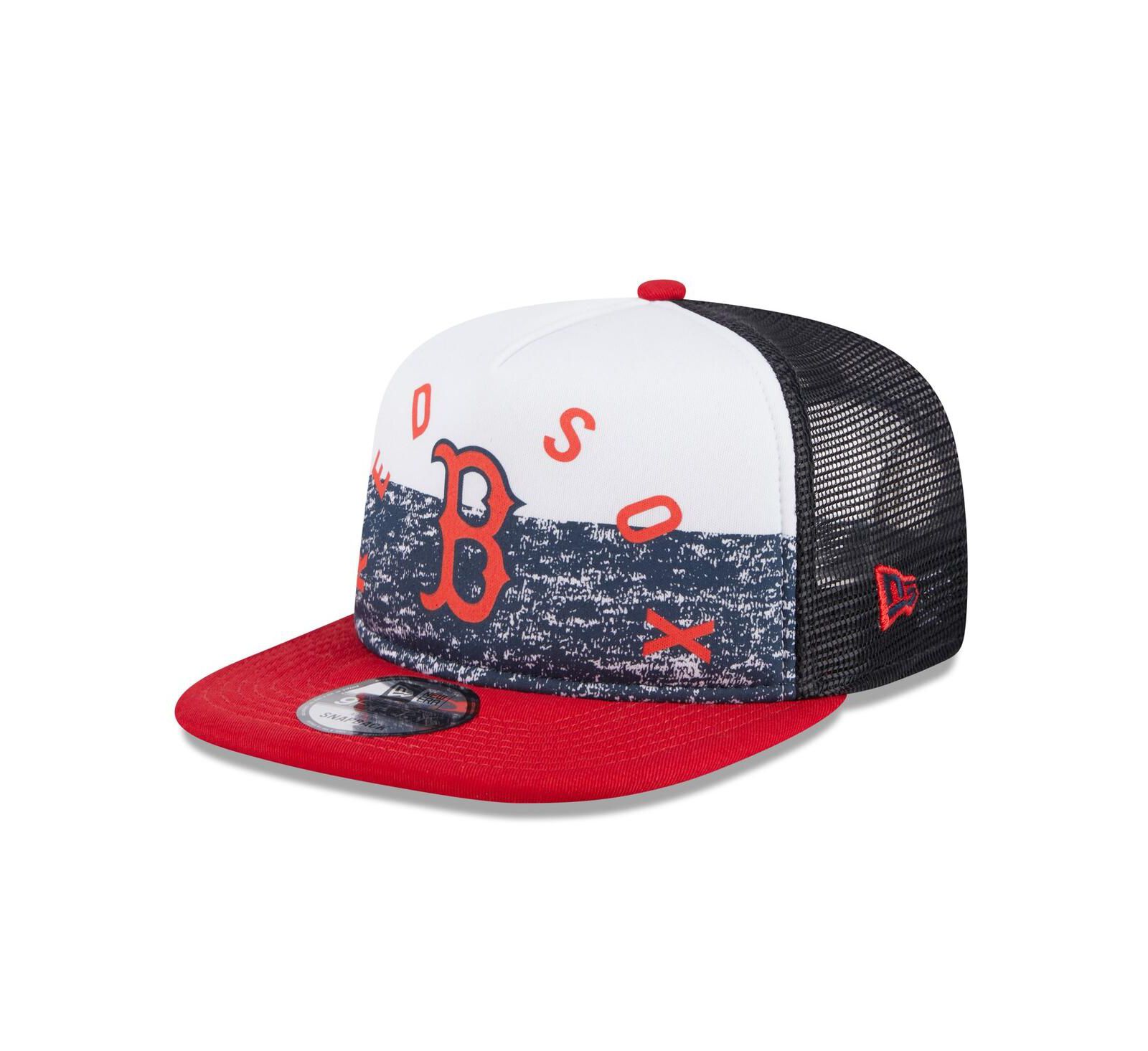 New Era Мужская кепка Boston Red Sox Team Foam Front A-Frame Trucker 9FIFTY Snapback