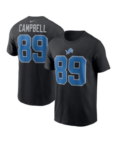 Nike Men's Dan Campbell Black Detroit Lions Retired Player Name & Number T-Shirt