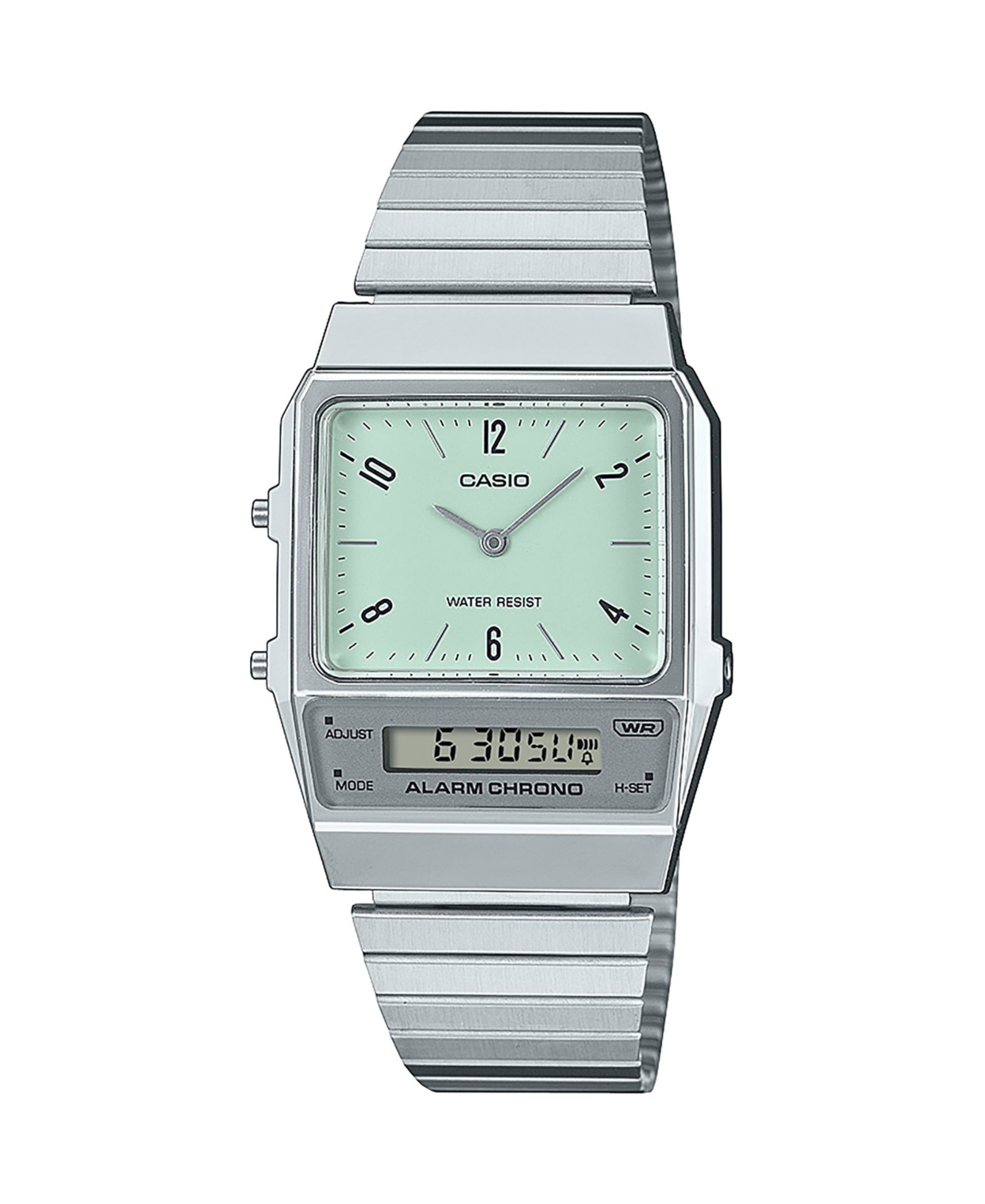 Унисекс часы Casio Silver Tone Stainless Steel 32.1mm AQ800E-3AVT