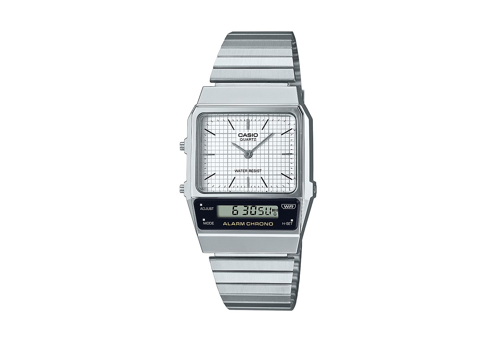 Часы Casio Unisex Silver Tone Stainless Steel, 32.1mm, AQ800E-7A2VT