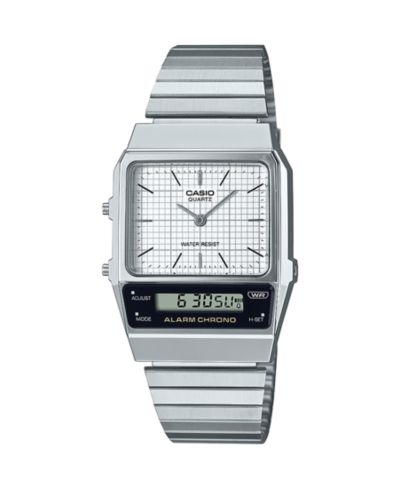 Часы Casio Unisex Silver Tone Stainless Steel, 32.1mm, AQ800E-7A2VT