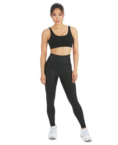 Женские леггинсы MeMoi Leopard Print Scrunch Butt Stitch Comfort Waist спортивные