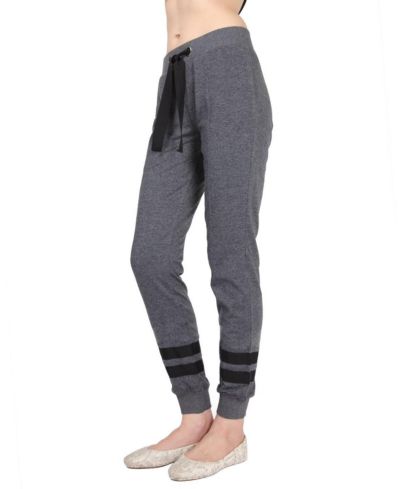 Брюки джоггеры MeMoi Women's Cotton Blend с контрастными лентами