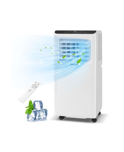 Портативный кондиционер 8000 BTU 3 в 1 с функцией вентилятора и осушителя, белый