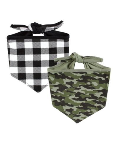 Luvable Friends Unisex Reversible Pet Dog and Cat Bandana Bibs 2pk