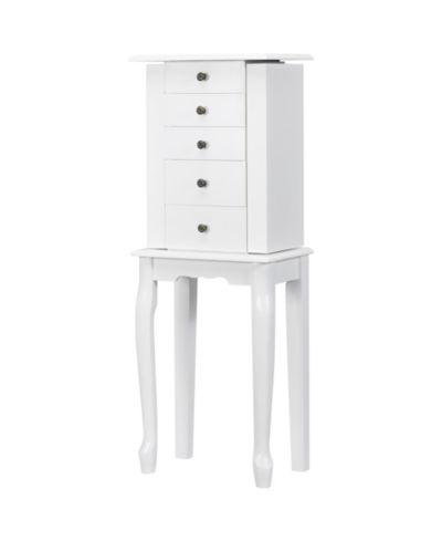 Jewelry Cabinet Storage Chest Standing Organizer Sturdy Design