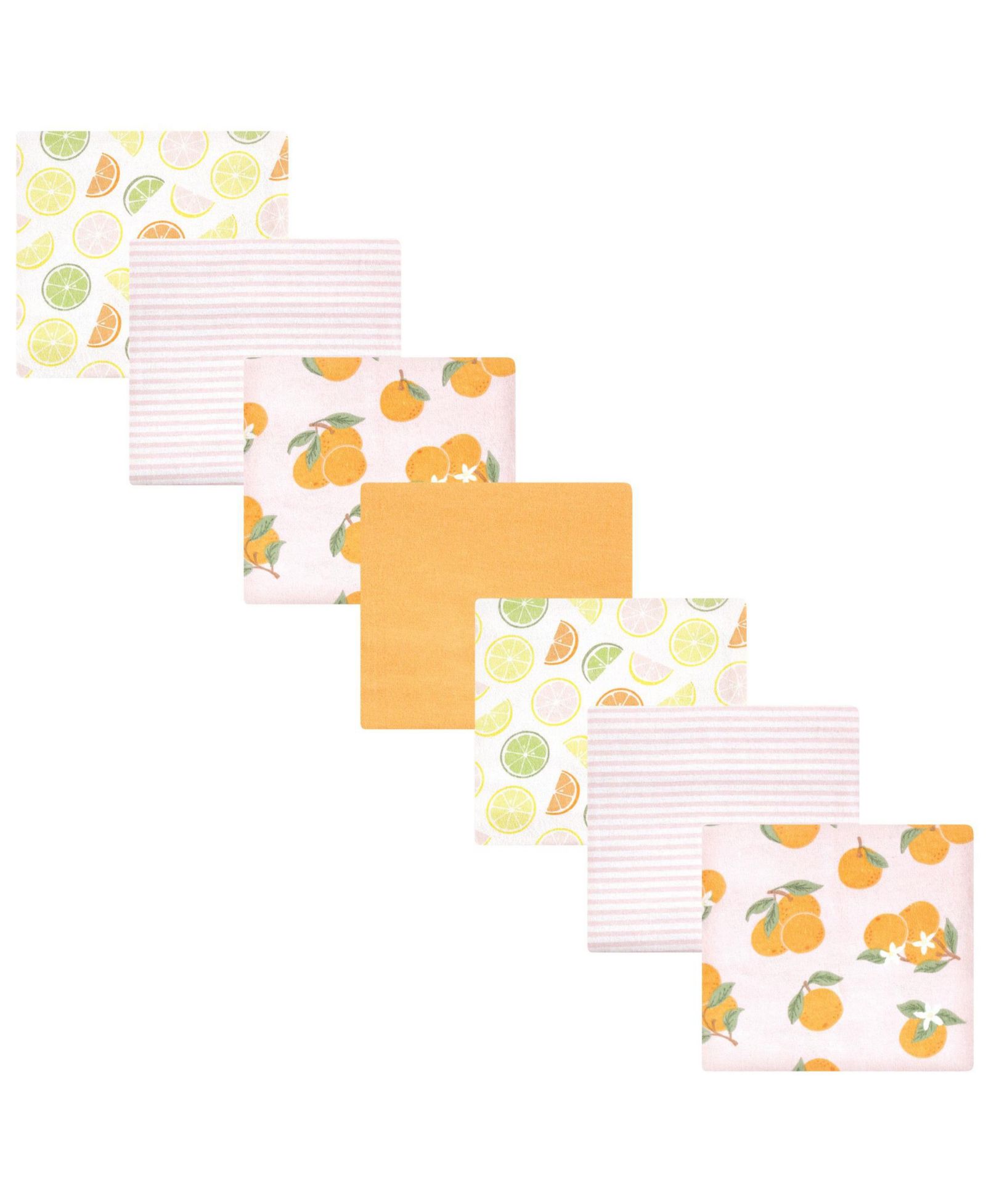 Hudson Baby Girls Cotton Poly Flannel Receiving Blankets Multipack