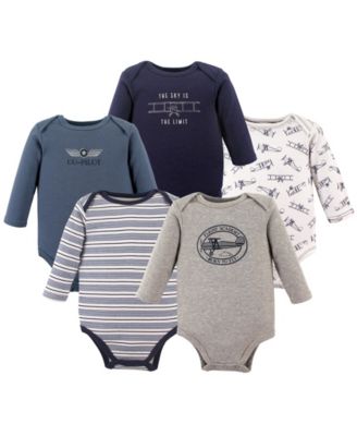 Детский набор боди Hudson Baby Hudson Five-Piece из хлопка с длинным рукавом