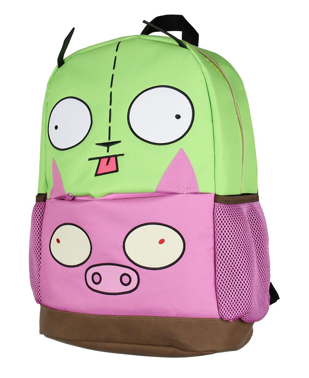 Торба-рюкзак Invader ZIM с персонажами Gir и Pig, 16"