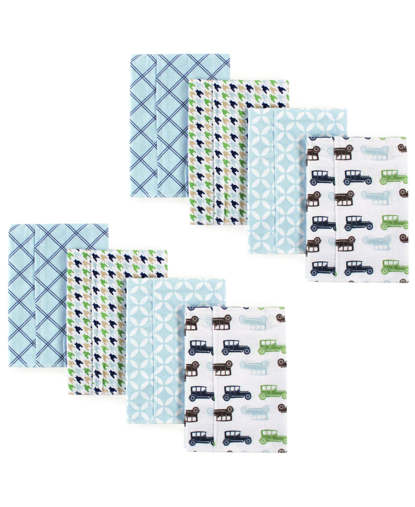 Hudson Baby Four-Pack Absorbent Burp Cloths