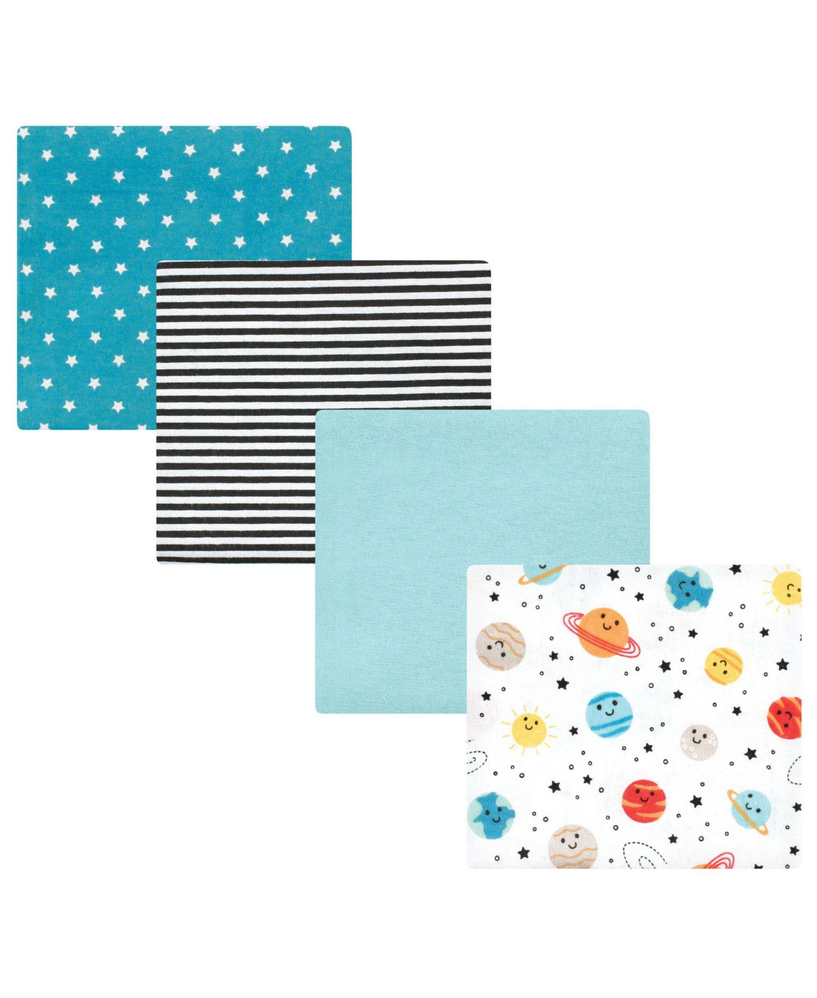 Детские фланелевые пеленки Hudson Baby 4 Piece Cotton-Poly