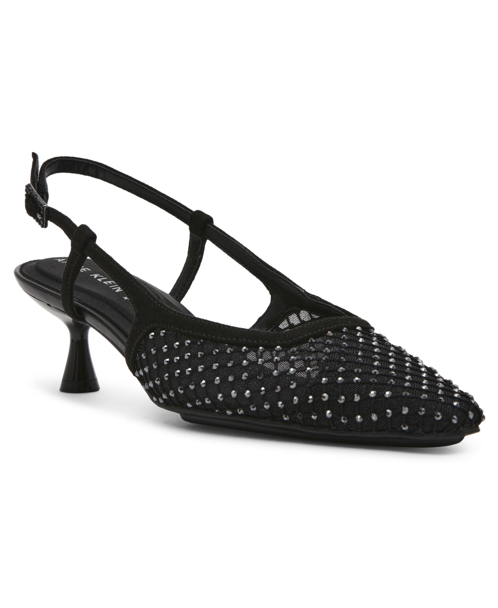 Anne Klein Women's Thia Rhinestone Mesh Slingback Pumps