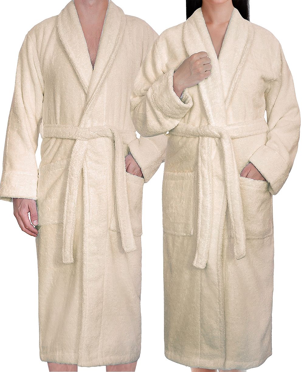 American Soft Linen Shawl Collar Cotton Bathrobes