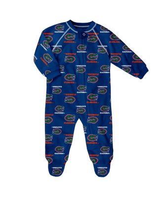 Комбинезон с полным застегиванием и рукавами реглан Outerstuff Royal Florida Gators All-Over Print для мальчиков и девочек