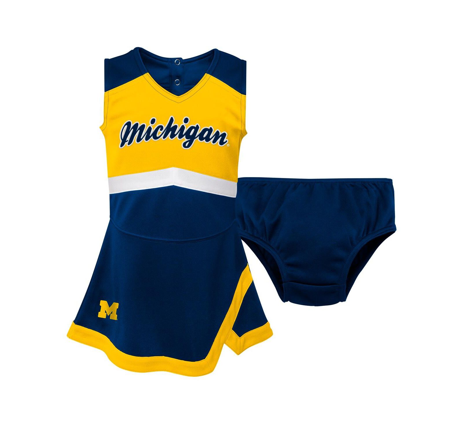 Детский набор Outerstuff Girls 2-Piece Navy Michigan Wolverines Cheer Captain