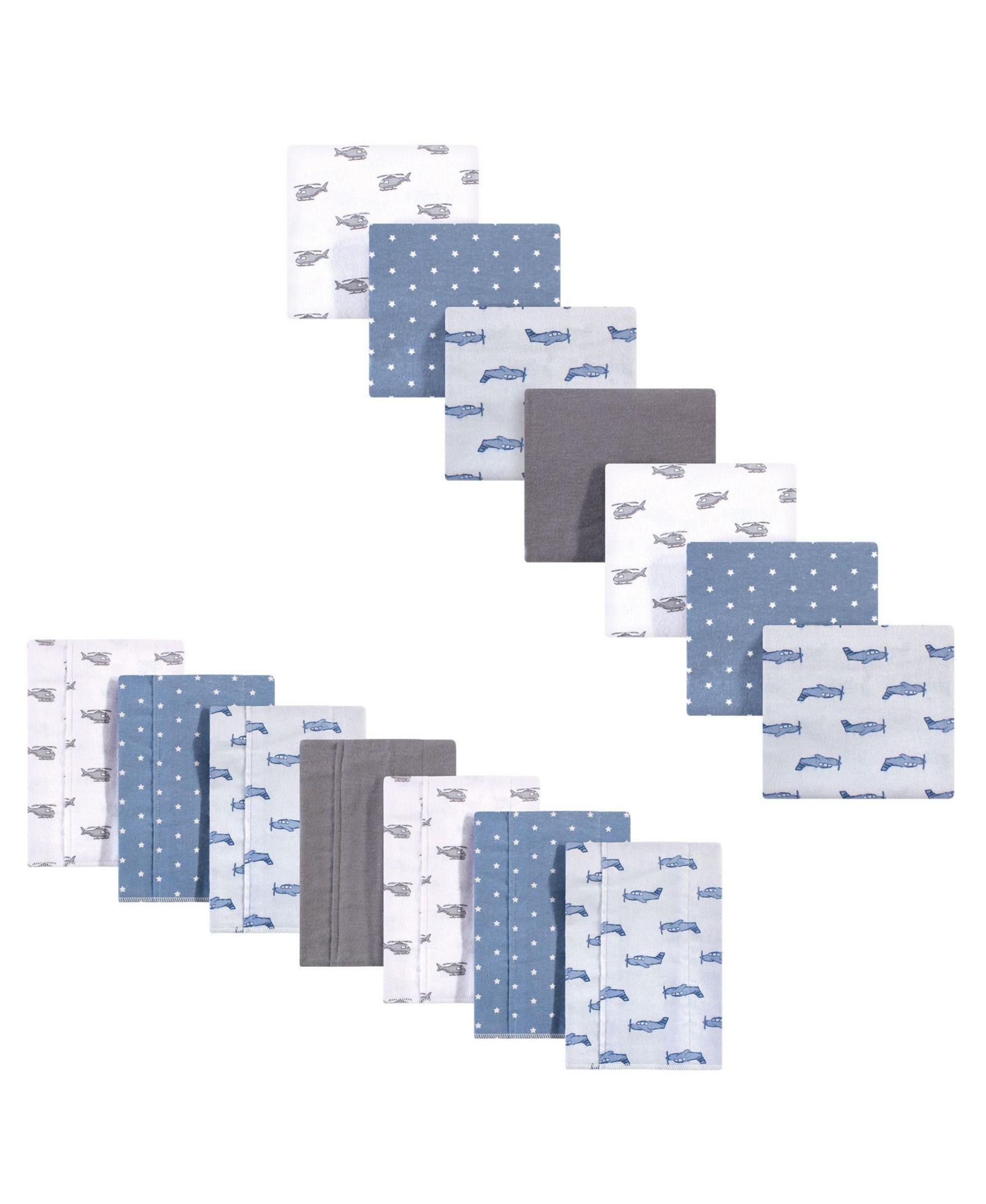 Hudson Baby 14-Piece Burp Cloths & Receiving Blanket Care Collection