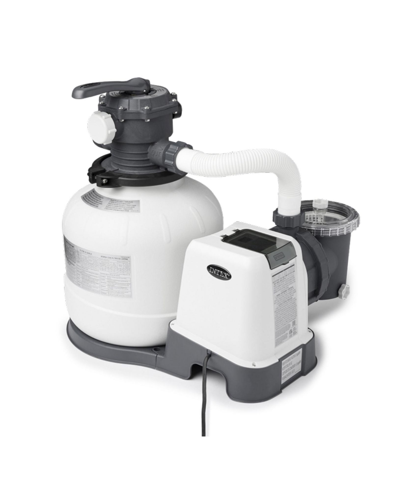 Intex 26647EG 2800 GPH Above Ground Pool Sand Filter Pump with Automatic Timer