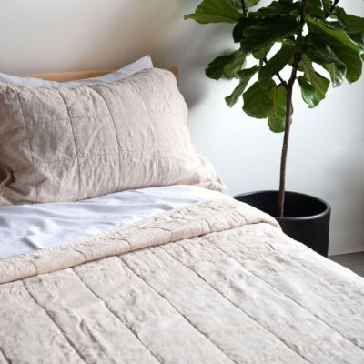 French Linen 3pc Quilt and Sham Set - Twin/Twin XL