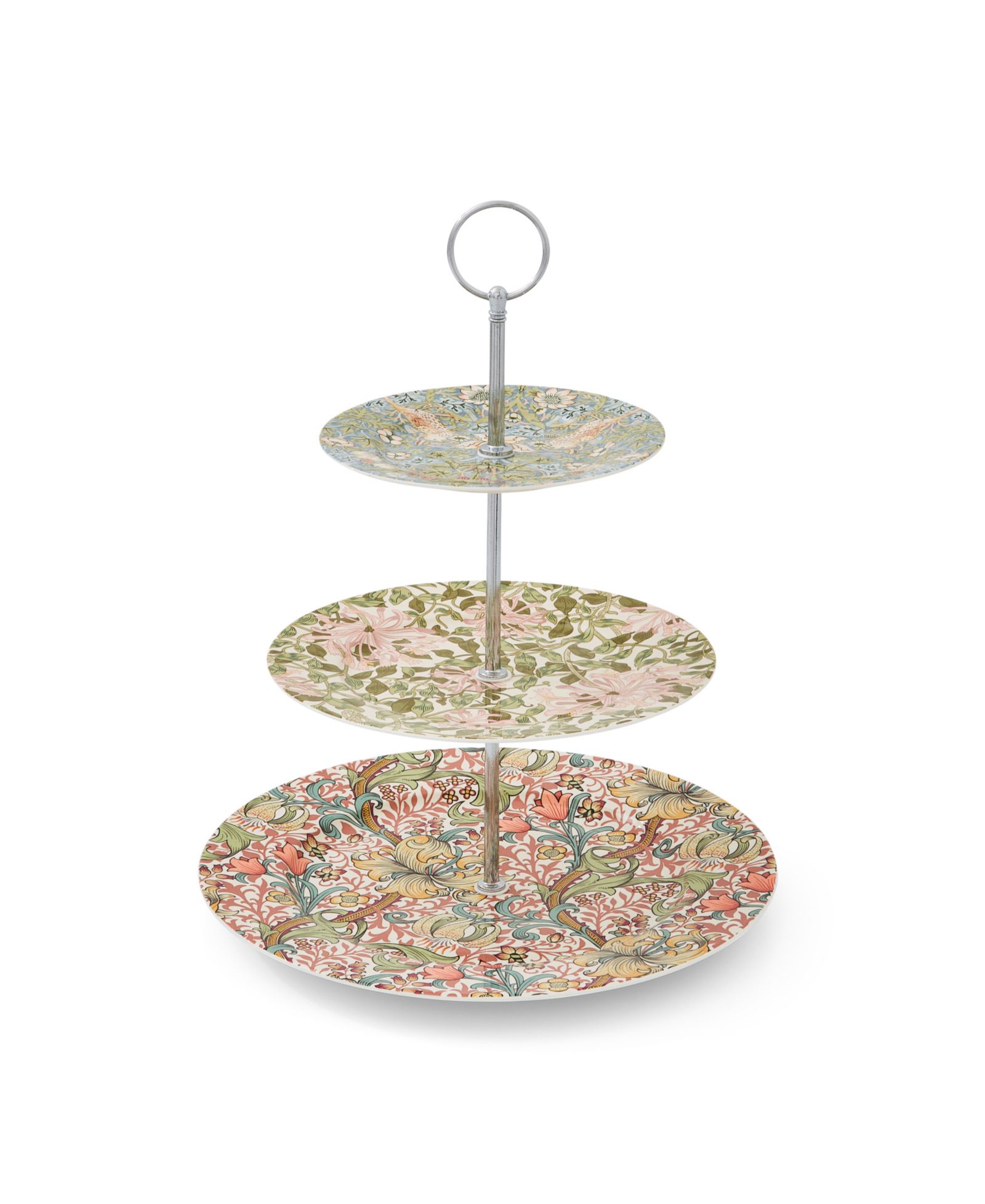 Spode Morris & Co. 3-Tiered Cake Stand