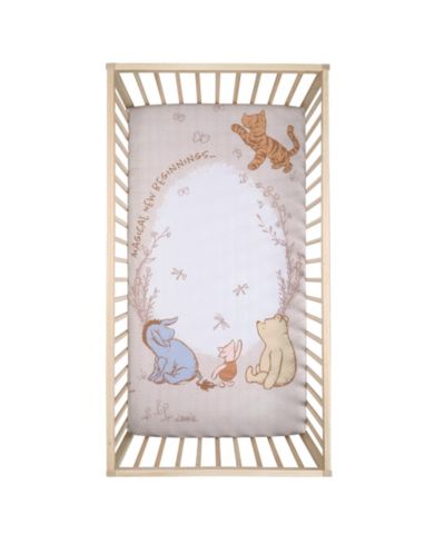 Lambs & Ivy Детская натяжная простыня Disney Baby Pooh Bear
