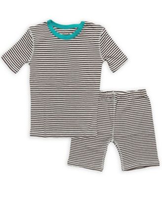 Mightly Kids Детский Fair Trade 100% Органический Хлопок Облегающий Короткий Пижама Комплект