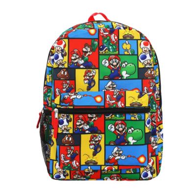 Super Mario Brothers All-Over Print 16" Backpack