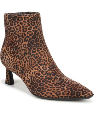 Brown Leopard Print Suede