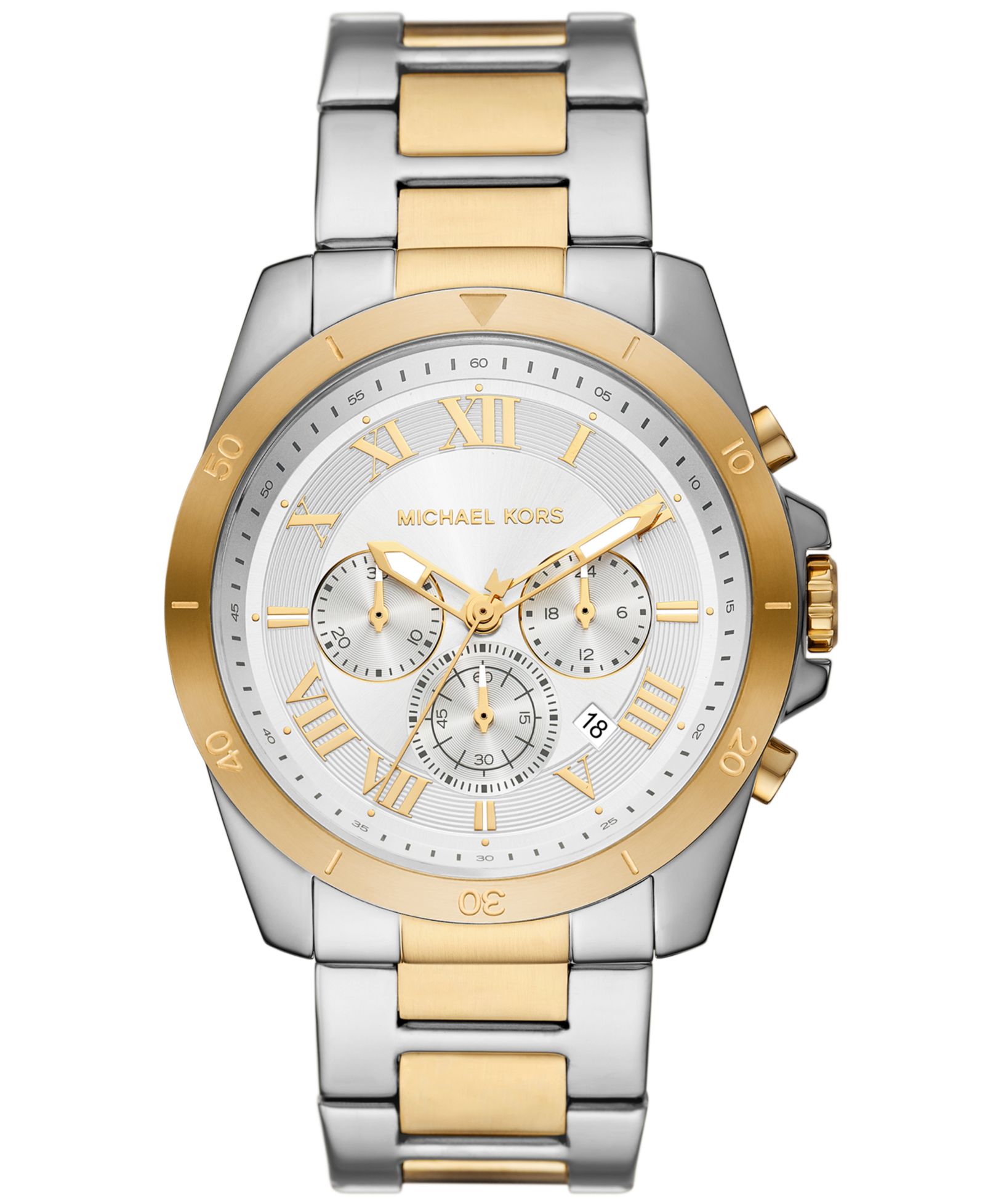 Мужские часы Michael Kors Alek Chronograph Two-Tone Stainless Steel 44mm