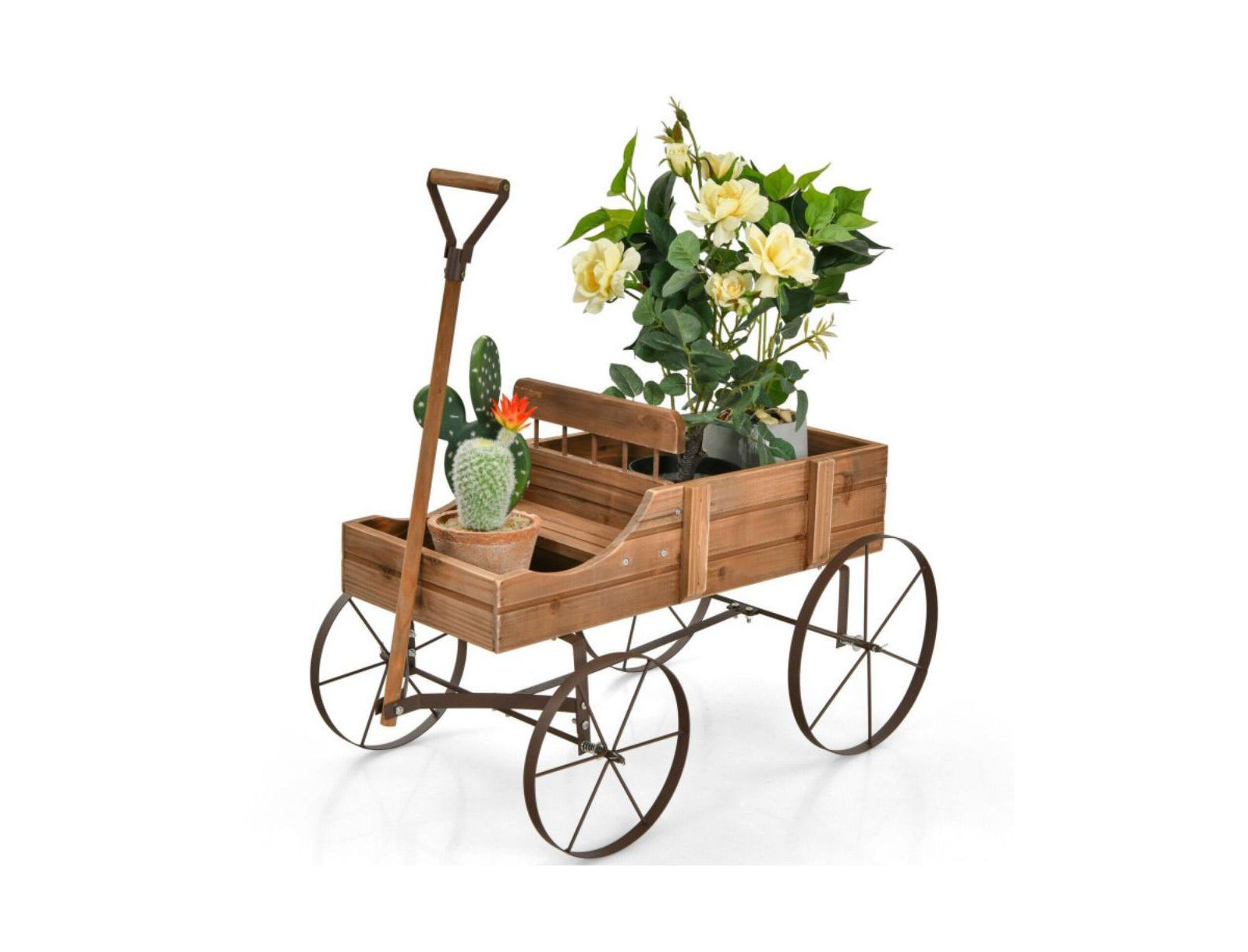 Деревянный ящик-клумба SUGIFT Wooden Wagon Plant Bed