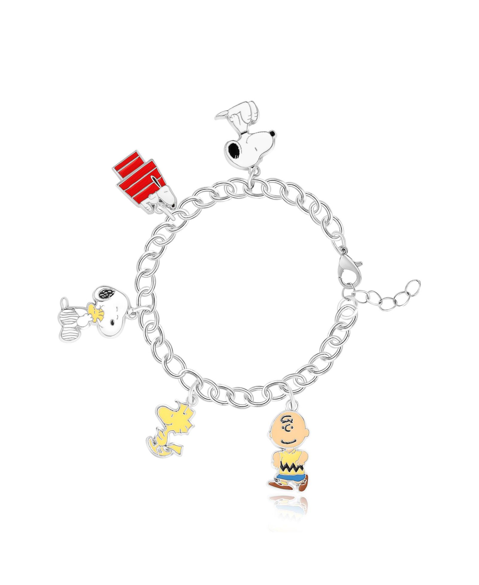 Peanuts браслет с шармами Snoopy, Woodstock, Charlie Brown