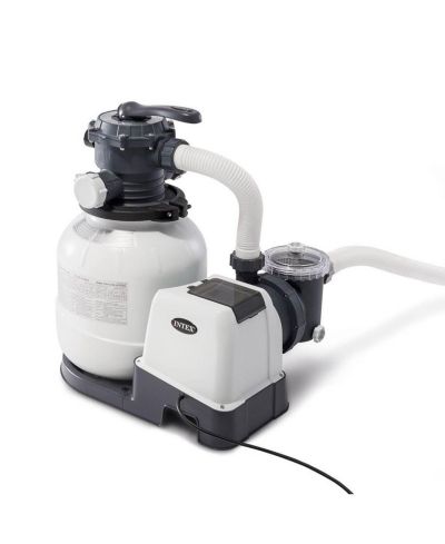Intex 26645EG 2100 GPH Above Ground Pool Sand Filter Pump with Automatic Timer