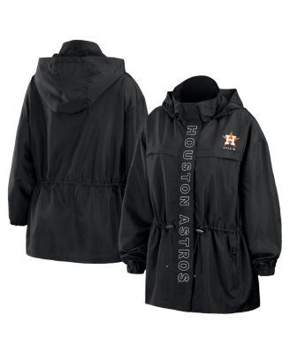 Женская ветровка WEAR by Erin Andrews Black Houston Astros Full-Zip Windbreaker Hoodie