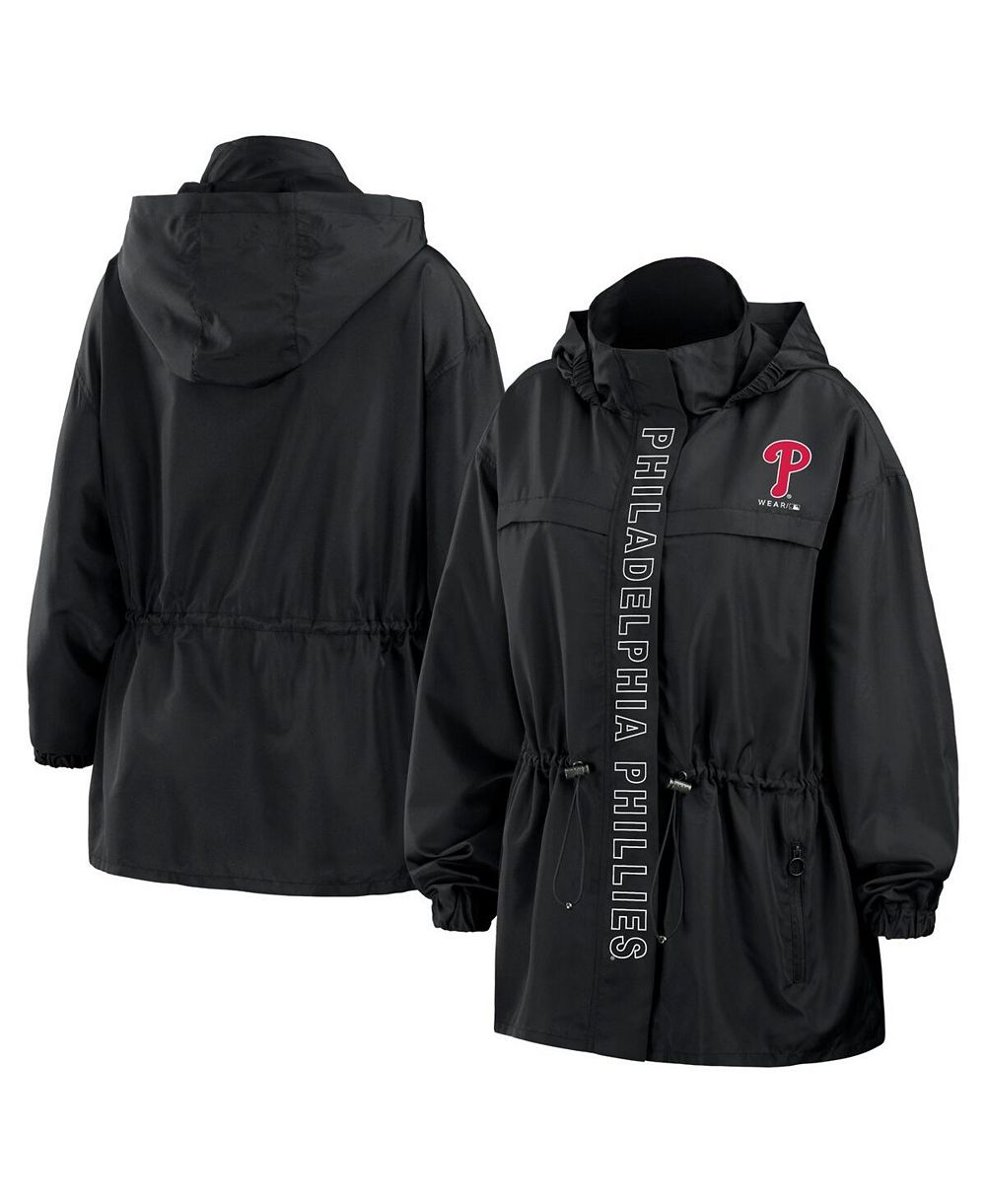 Женская ветровка WEAR by Erin Andrews Black Philadelphia Phillies Full-Zip