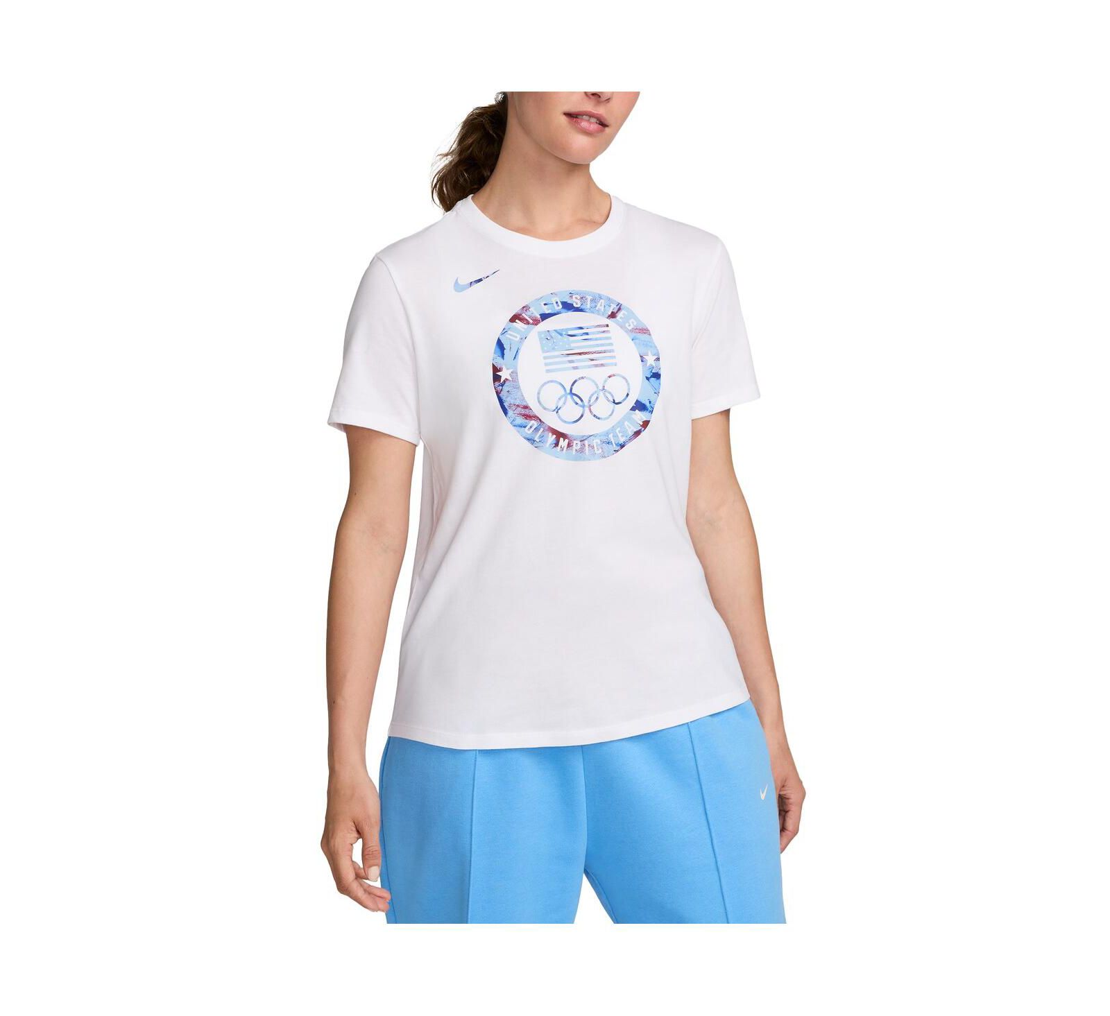 Nike Women's White Team USA Puck Club T-Shirt