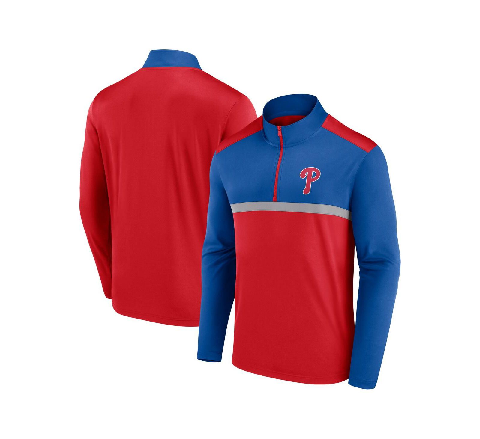 Fanatics Мужская красная кофта Philadelphia Phillies Unstoppable Quarter-Zip Top