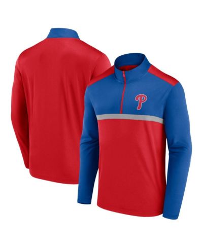 Fanatics Мужская красная кофта Philadelphia Phillies Unstoppable Quarter-Zip Top