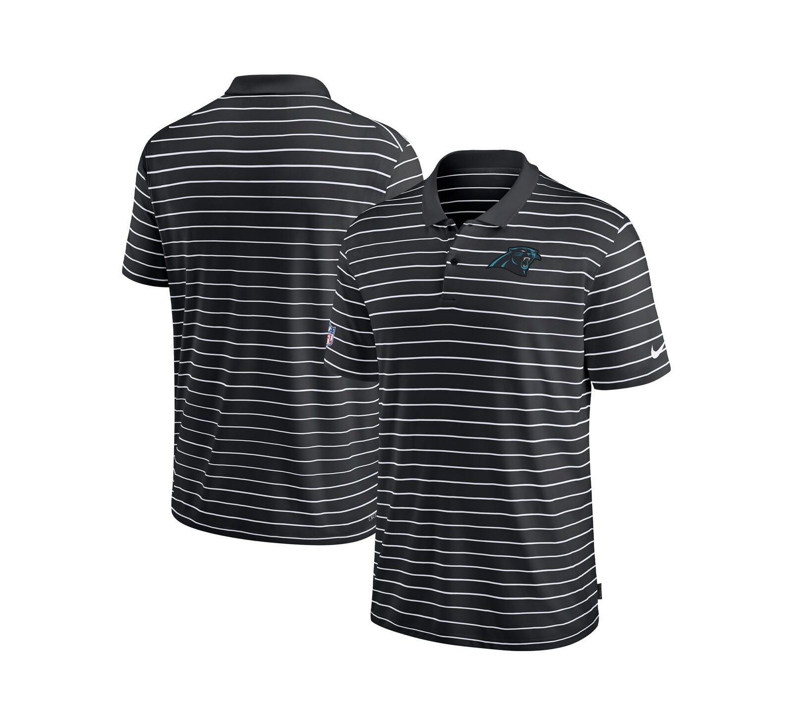 Поло Nike Men's Black Carolina Panthers Sideline Lock Up Victory Performance