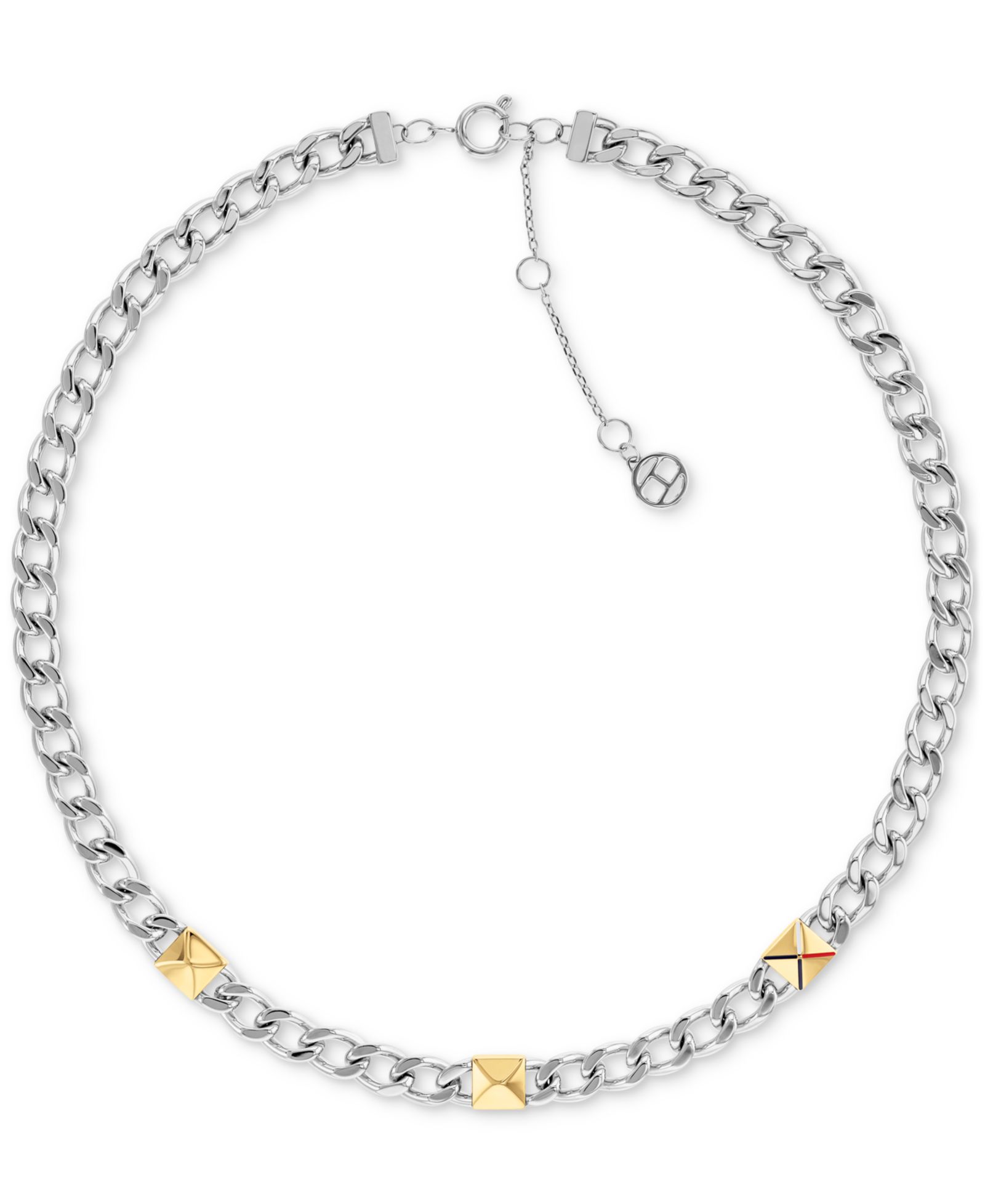 Ожерелье Tommy Hilfiger Two-Tone Stainless Steel, 16" + 2" extender