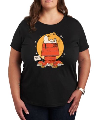 Футболка Hybrid Apparel Trendy Peanuts Snoopy Sleeping Plus Size Graphic