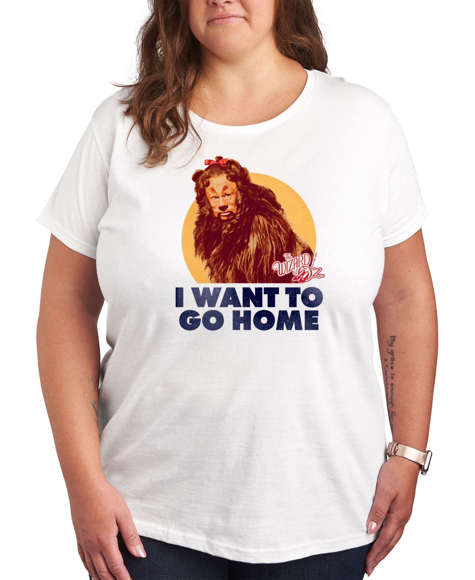 Hybrid Apparel Plus Size футболка Wizard of Oz Lion Graphic