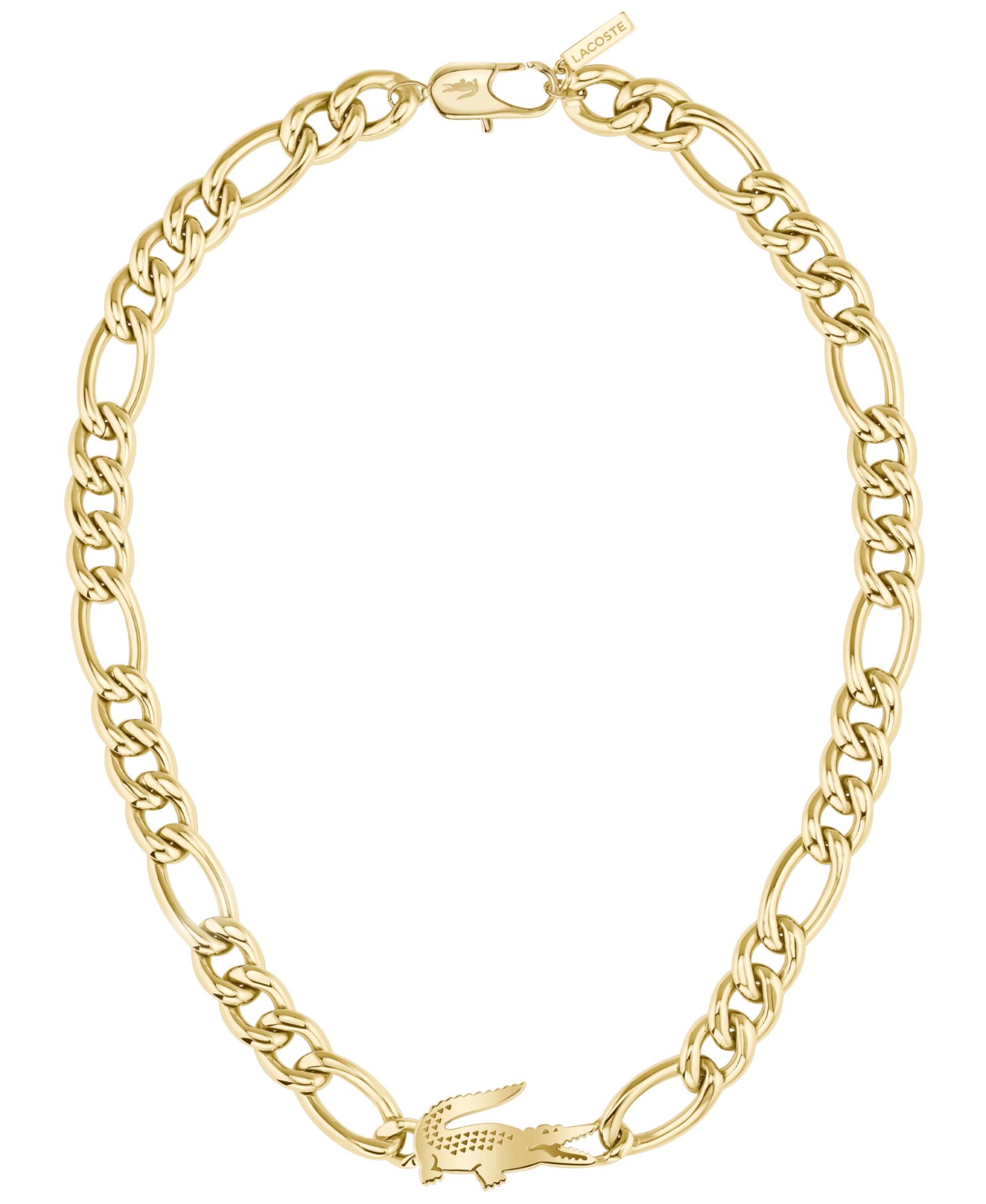 Lacoste Women's Crocodile IP Plated Necklace