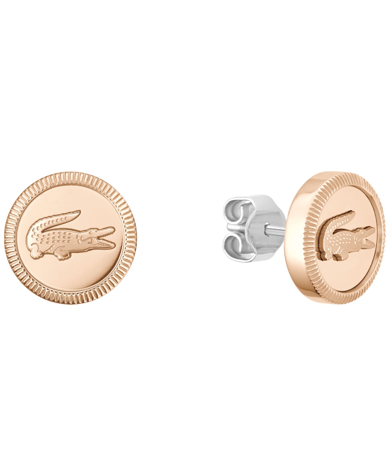 Lacoste Women's Memento Carnation Gold IP Plated Earrings