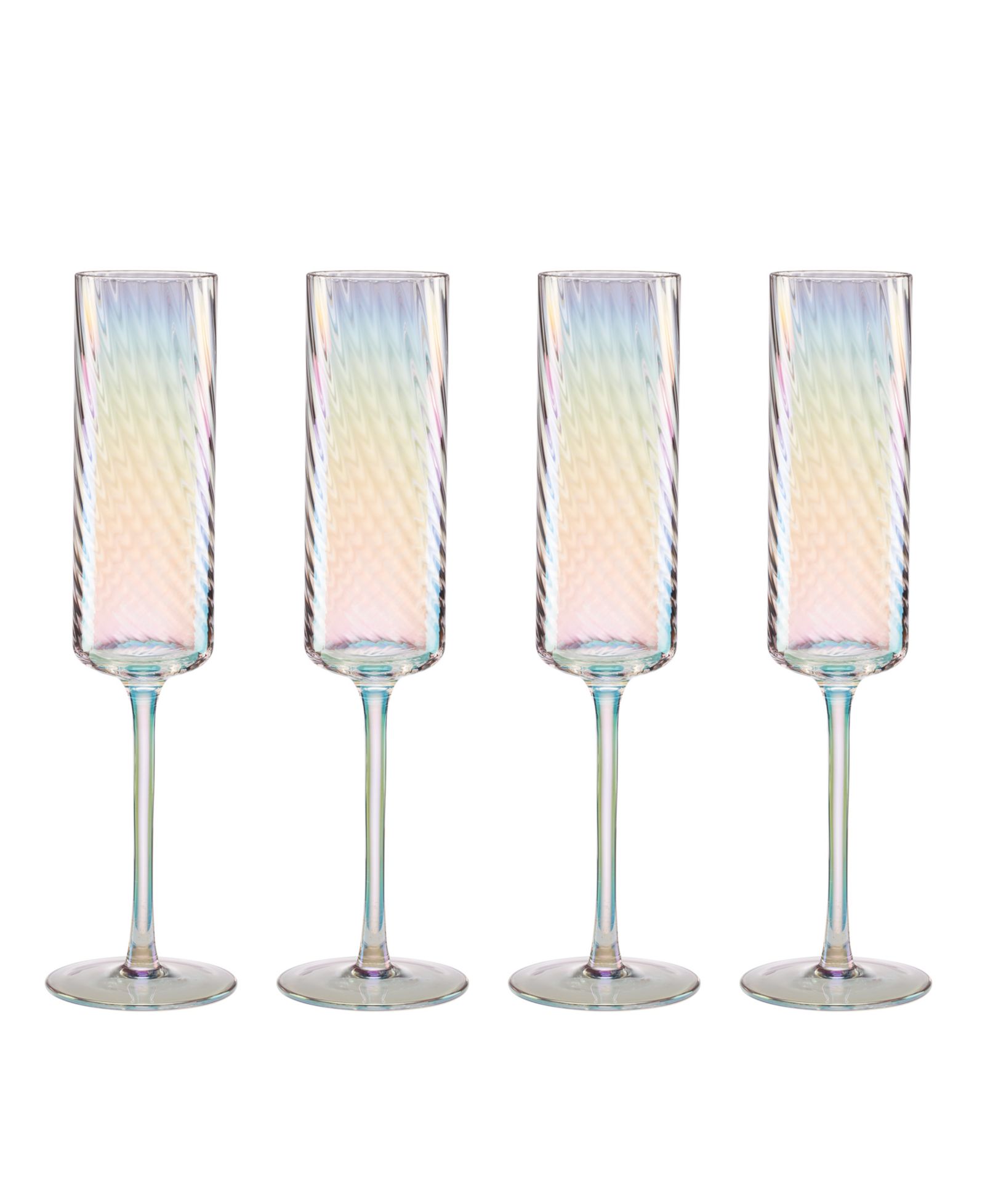 Lenox Tuscany Classics Iridescent Flutes, Set Of 4