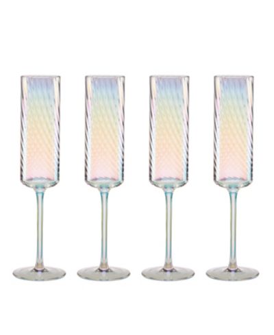 Lenox Tuscany Classics Iridescent Flutes, Set Of 4