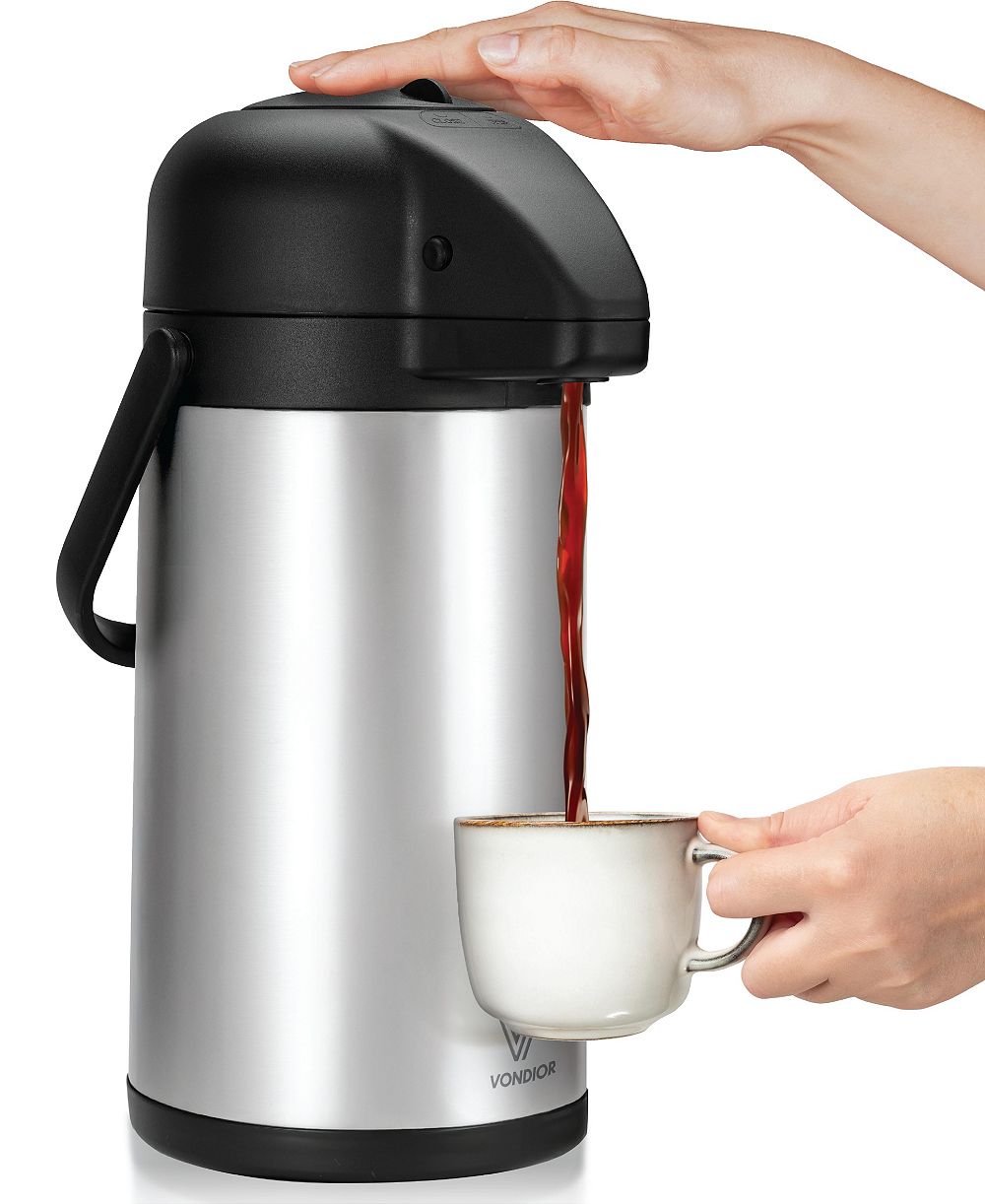 Термос VONDIOR Thermal Coffee Carafe 64 oz, Insulated Stainless Steel