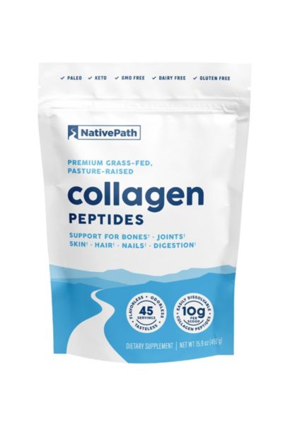 NativePath Collagen Peptides Protein - Hydrolyzed Type 1 and 3 Collagen Powder for Skin, Hair, Nails - 15.9 oz (45 Servings)
